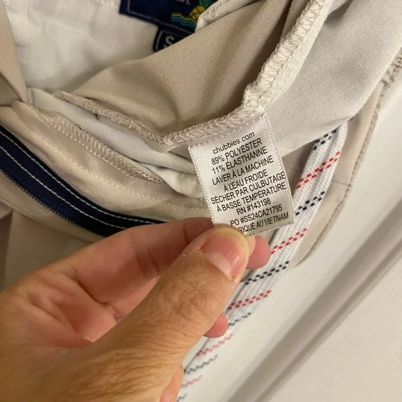 CHUBBIES 6” EVERYWEAR SHORTS MENS SMALL TAN DRAWSTRING EVERYDAY CASUAL SHORT EUC - Picture 3 of 15